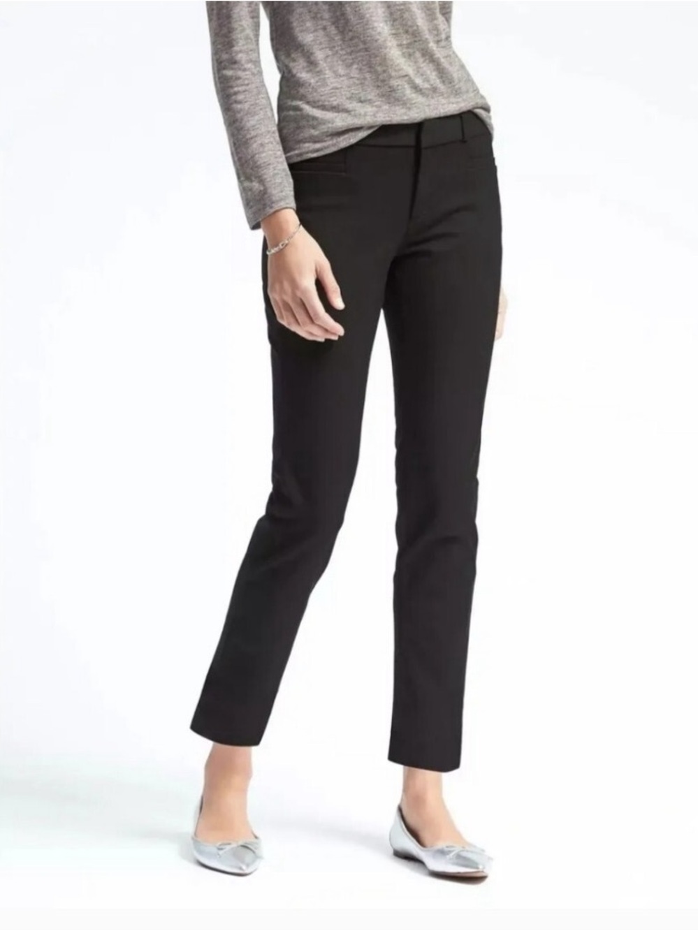 Banana Republic Sloan Petite Black Dress Pants